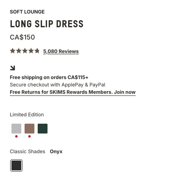 Skims Long Slip Dress - Picture 4 of 8